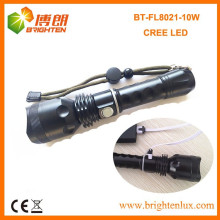 OEM Factory Supply 5 modes Super Bright Power style Cree 10w xml u2 Lampe de poche rechargeable en aluminium